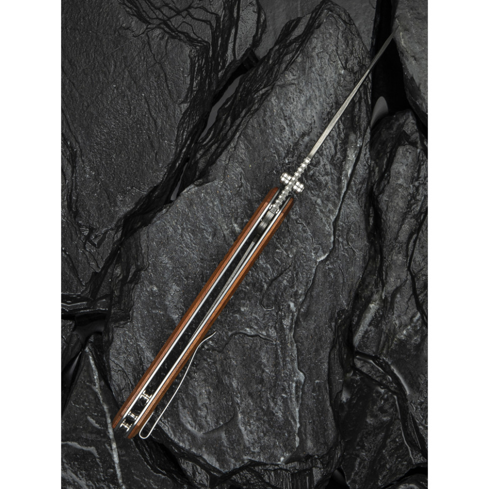 Ніж складаний туристичний Civivi Placoid, (9.3 см) Damascus / Guibourtia Wood Київ - фото 16