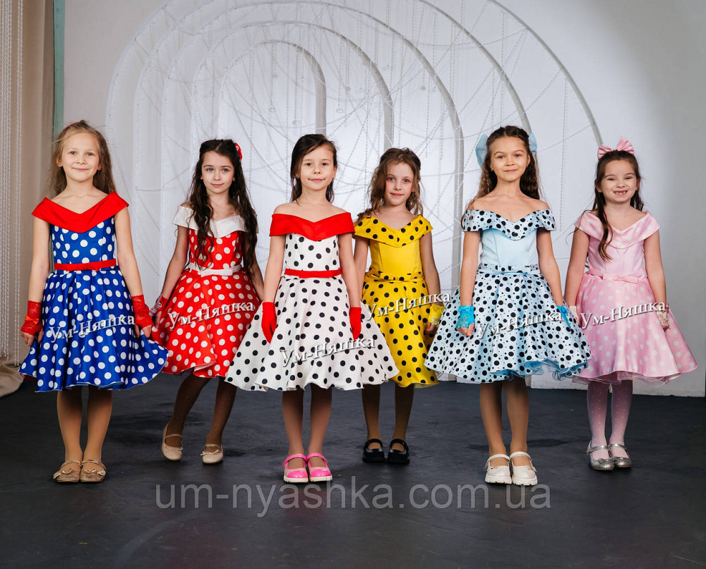 Пышное нарядное платье в ретро стиле 