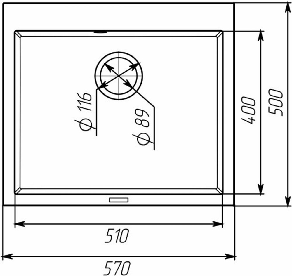 VALESO Кухонна гранітна мийка 5750 DAVINA VALESO темна скеля Коломыя - изображение 2