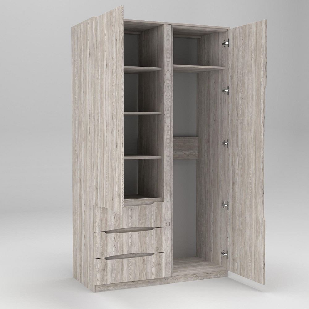 Шкаф Дельта 1, Самоа Димчастий, 1200х550х2100 Львов - изображение 2