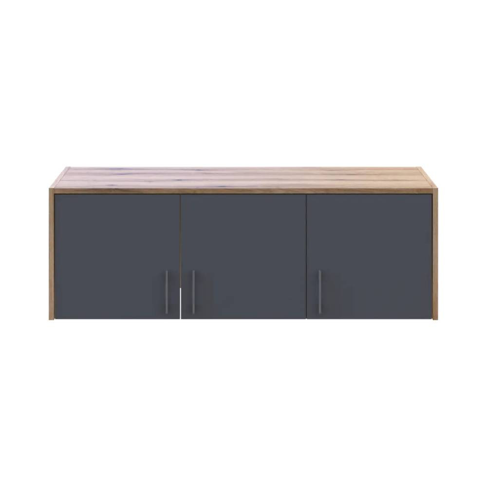 Антресоль Doros Ронди Дуб Артизан/Графит 3 ДСП 121х52х41 DRS-011605 (80737822) Днепр - изображение 7