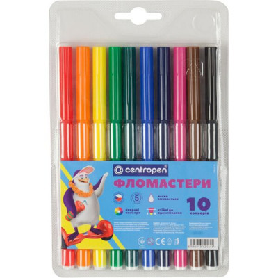 Фломастеры Centropen 7790/10 Washable, 10 colors (7790/10 ТП) Винница - изображение 1