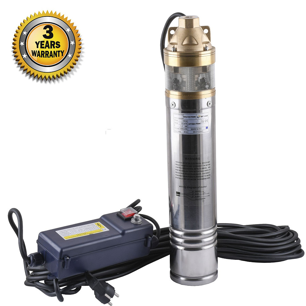Насос свердловинний вихровий OPTIMA 4SKm150 PRIME 1.1кВт + кабель 20м+пульт Тернополь - изображение 1