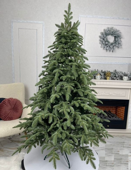 Литая Бельгийская елка с густой хвоей (Зеленая) 2.2м Винница - изображение 2