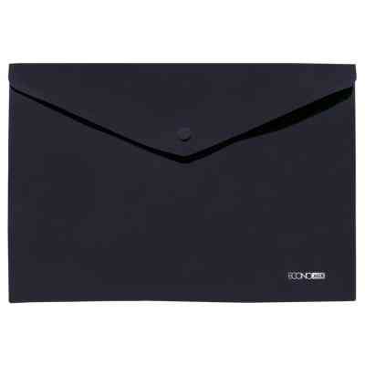 Папка - конверт Economix А4 180 мкм, непрозрачная, фактура "помаранч", черная (E31305-51) Винница