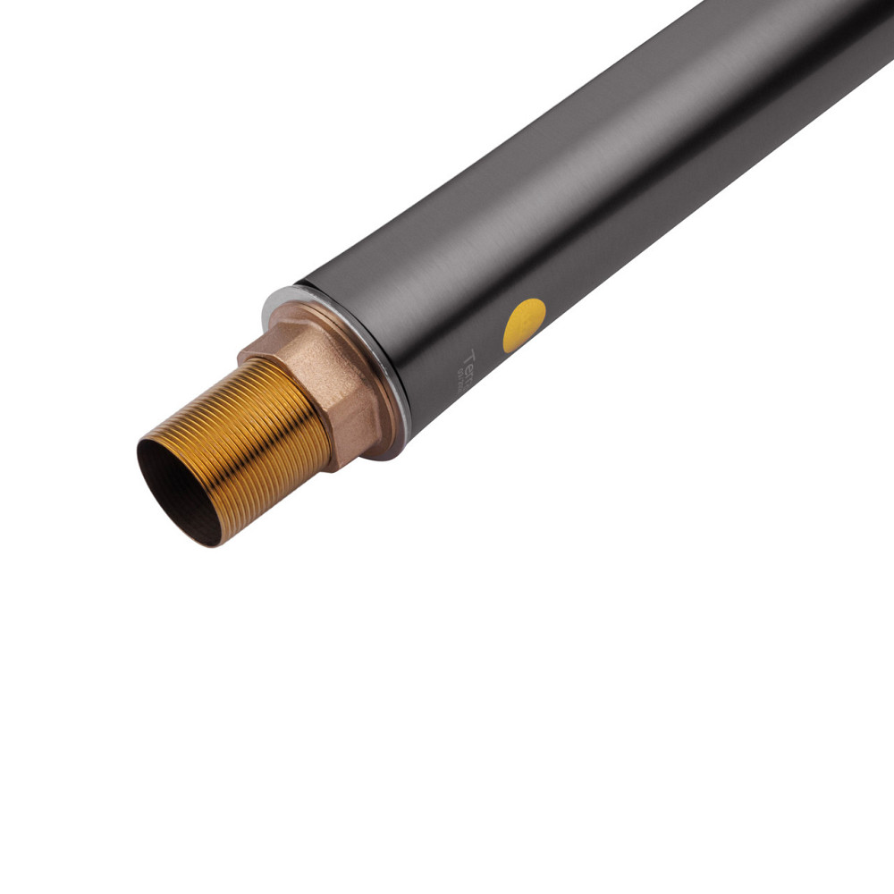 Змішувач для раковини високий Kroner KRP Terra — GRP010-3 графіт (збройова сталь) Київ - фото 7