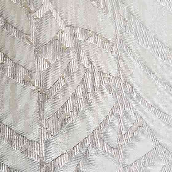 Шпалери метрові вінілові на флізелін Villa Marburg Lombardi геометрія абстракція листя бежеві на білому Київ