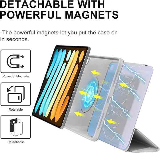 Чехол-клавиатура для iPad mini 7 A17 Pro 2024 / iPad mini 6 2021 8.3 Inch iPad mini 7th/6th Gen Днепр