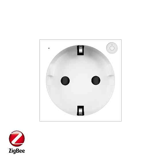 LIVOLO Розумна розетка LIVOLO ZigBee, з заземленням, біла, 16А 230В, керування через Alexa / Go Коломия