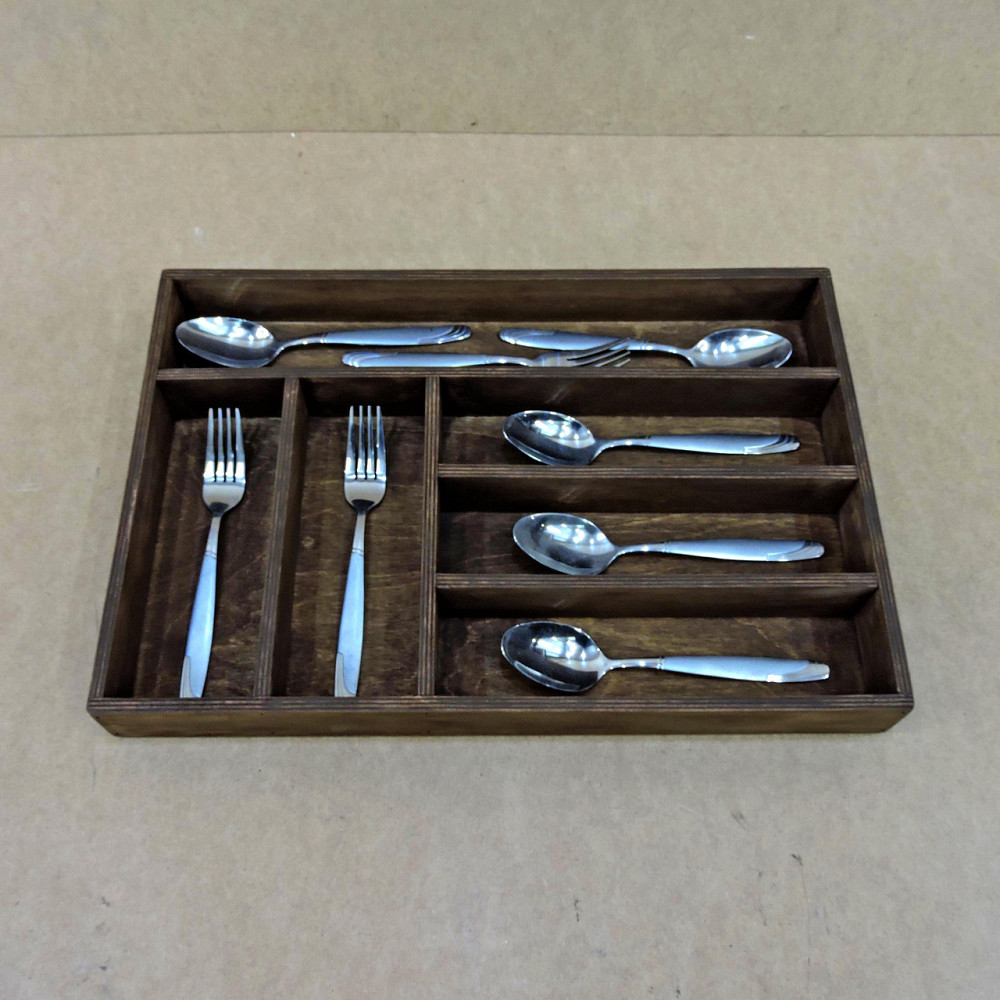 Лоток для столових приладів "Кальде" мокко Миколаїв - фото 4
