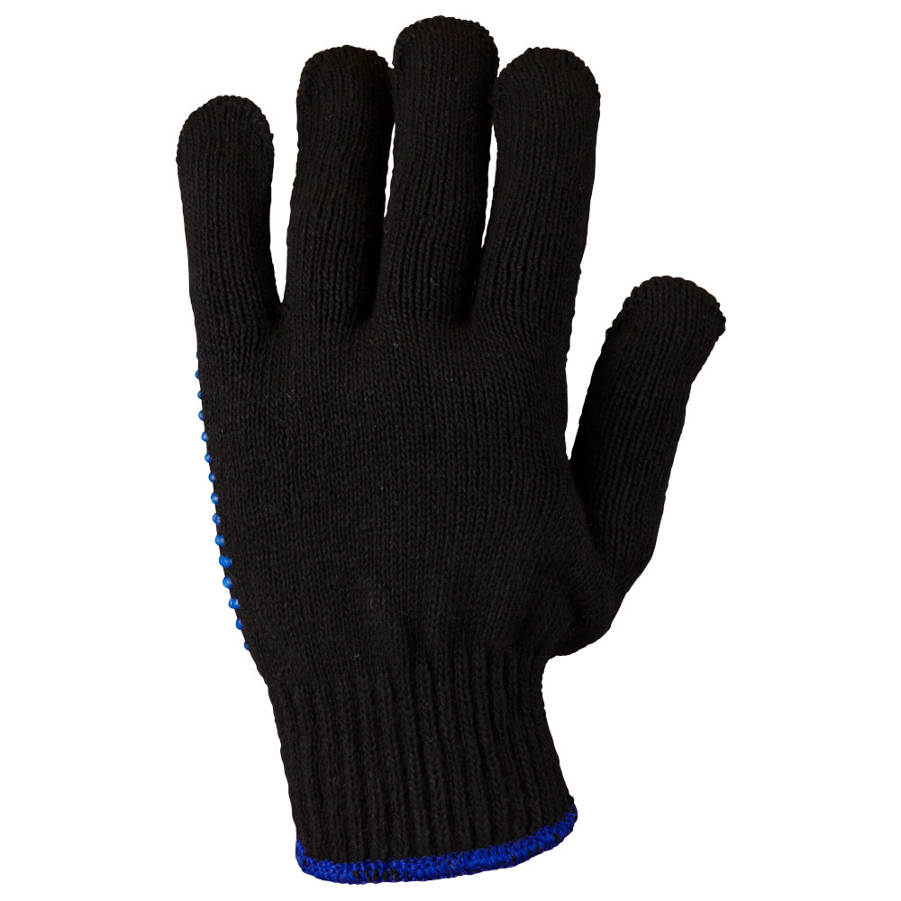 Sigma Перчатки трикотажные с ПВХ точкой р10 Оптима (черные) КРАТНО 12 парам SIGMA (9442531) Київ - фото 2