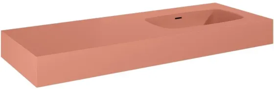 Раковина  Elita Dimple 120Cm Marmur Terra Pink Matt 168883 Киев