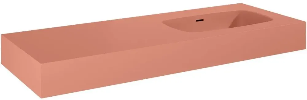 Раковина  Elita Dimple 120Cm Marmur Terra Pink Matt 168883 Киев - изображение 1