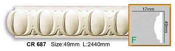 Молдинг полиуретановый с орнаментом Gaudi Decor CR 687 Flexi Днепр