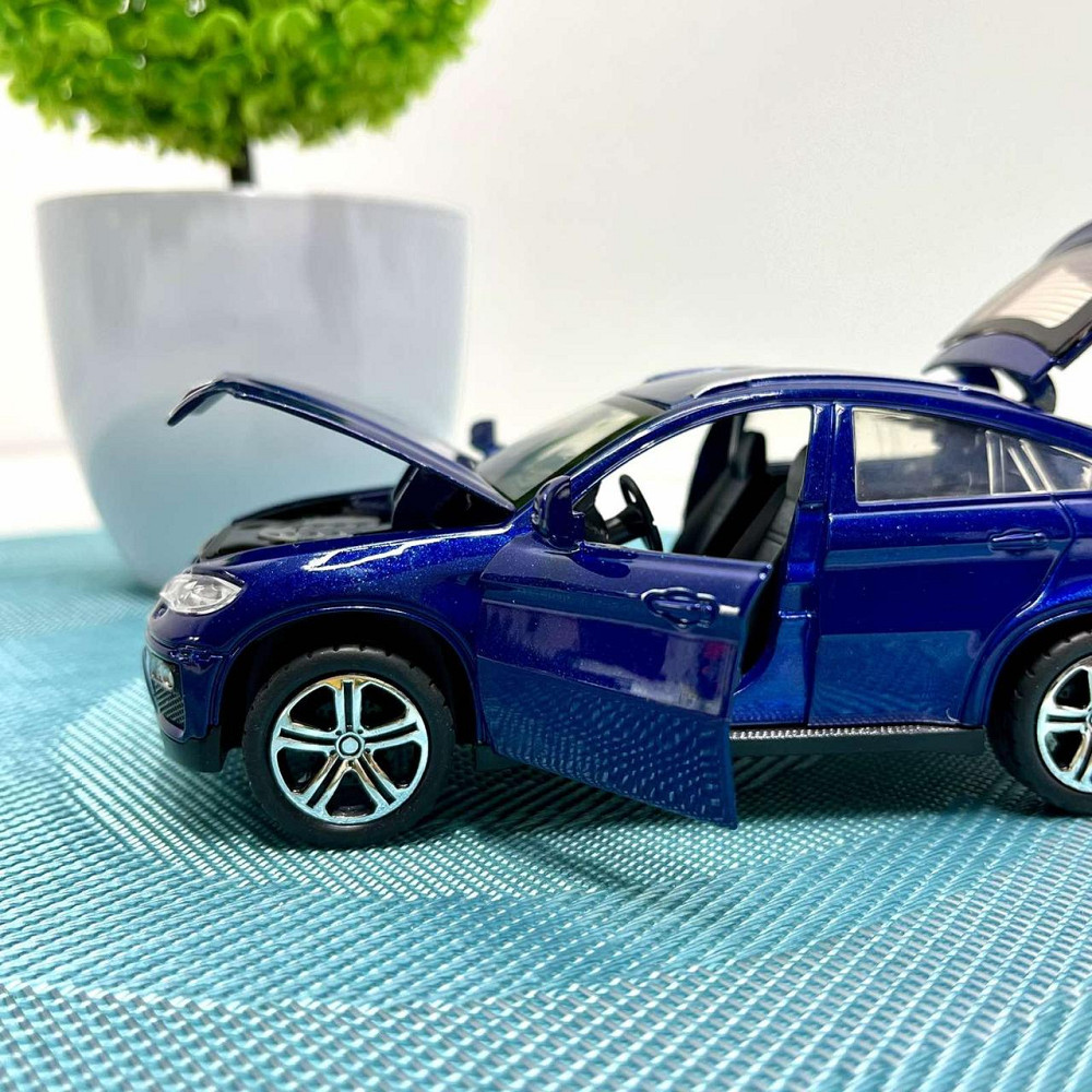 Машина джип Автосвіт BMW x6 металева інерційна 14см Синя (AP-1759) Чернігів - фото 6