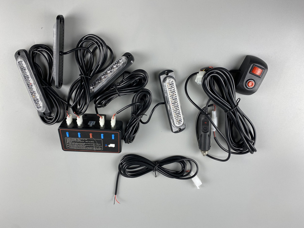 Маячок проблисковий стробоскоп 24 led діодів IP65 led chip 3030 6500K, автомобільний стробоскоп Мукачево - фото 7