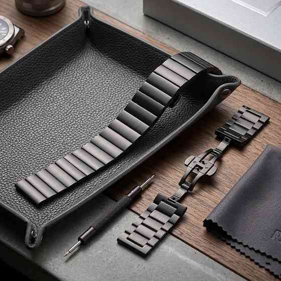 Ремінець для годинника металевий Besta Centurion Black (22 мм) Чорний Вінниця