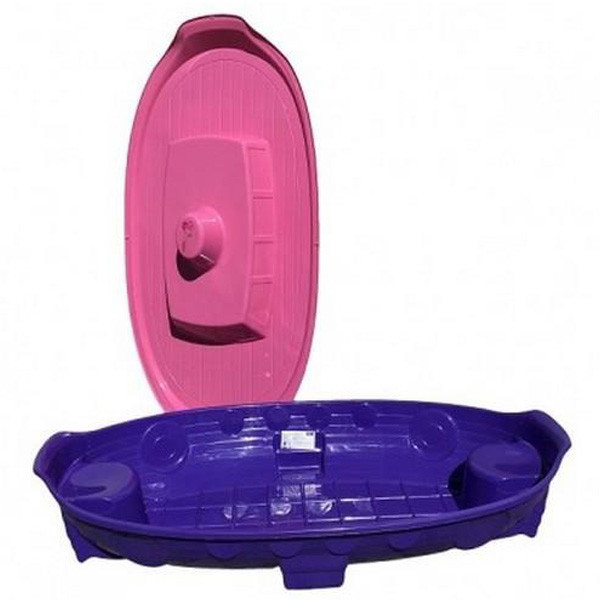 Детская песочница бассейн с крышкой Корабль Doloni пластиковая для детей Киев - изображение 3