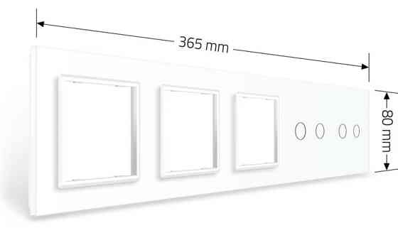 LIVOLO Рамка 5-постова для двох 2-сенсорних вимикачів і трьох розеток (2-2-0-0-0) LIVOLO, загар Коломыя
