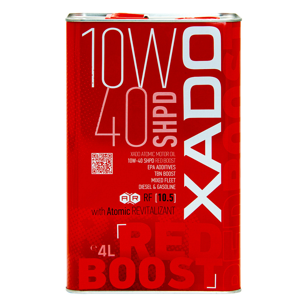 Моторне масло Xado Atomic Oil Red Boost 10W-40 4л Львів - фото 1