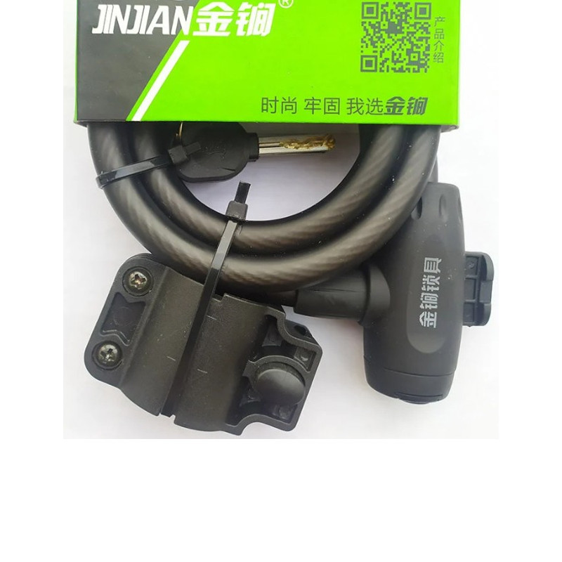 Замок тросовый велосипедный 1,5 м под ключ Feel Fit Бровары - изображение 3