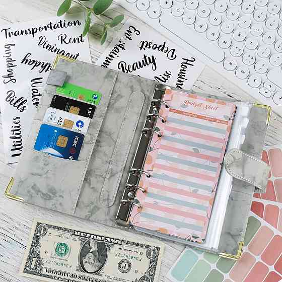 Блокнот-планер финансовый формат А5,планер бюджета и хранения денег,органайзер для ведения учётов Каменец-Подольский