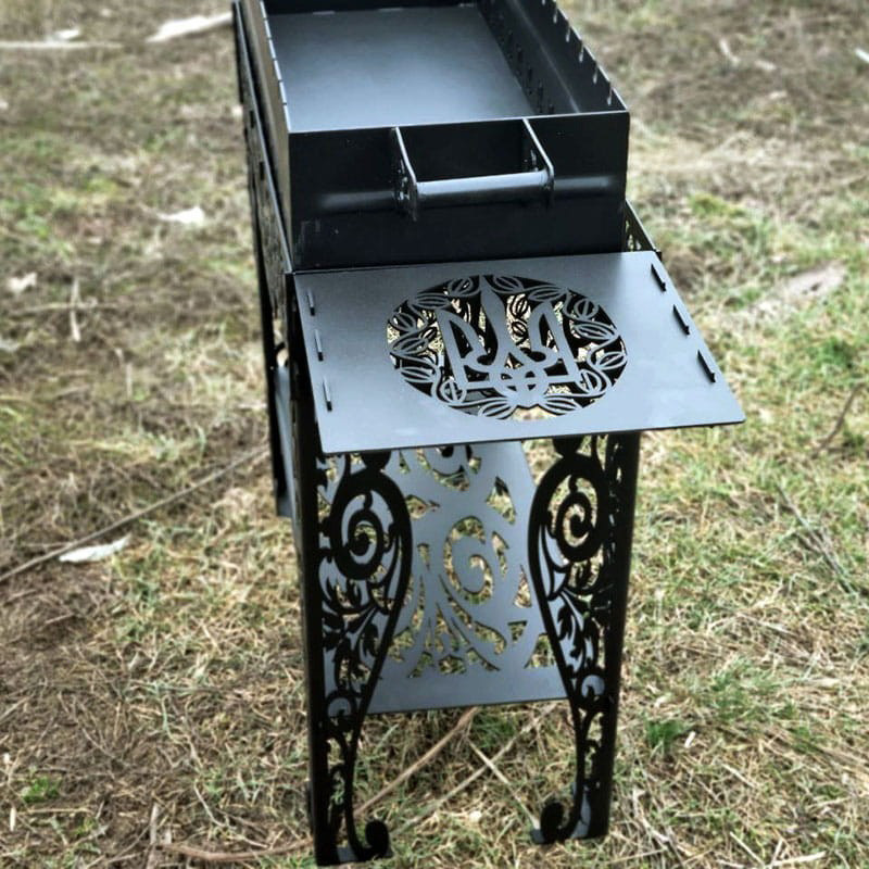 Мангал раскладной на 12 шампуров 3 мм «ГЕРБ» (Тризуб) Киев - изображение 2