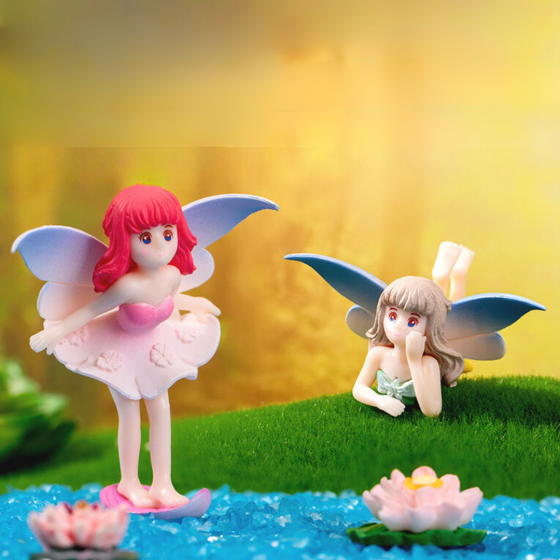 Декоративная фигурка Фея для флорариума, моссариума, вазона, кашпо, микроландшафта Рожевий Одесса