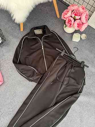 Жіночий повсякденний костюм тринитка петля без утеплення Чорний, 46/48 Одеса