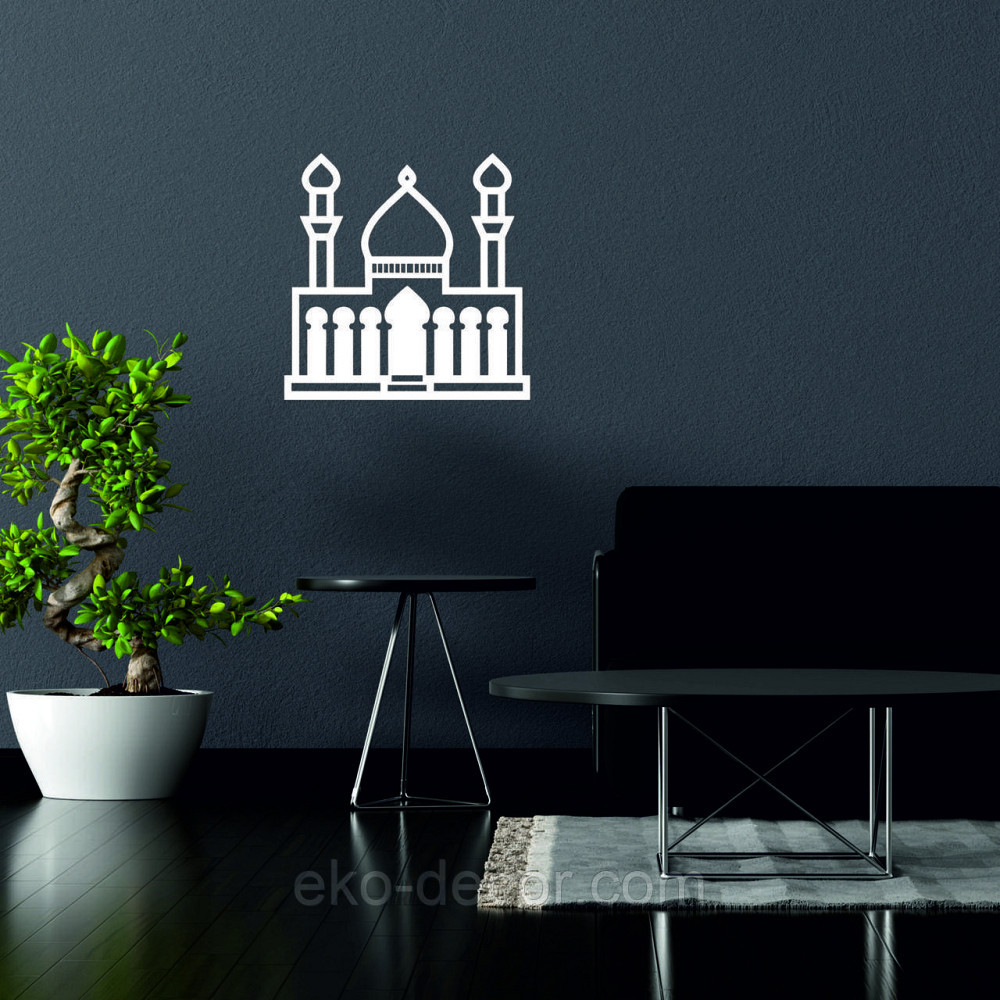 Декоративное настенное Панно «Ислам» Декор на стену 70*70 см, Белый Киев - изображение 2