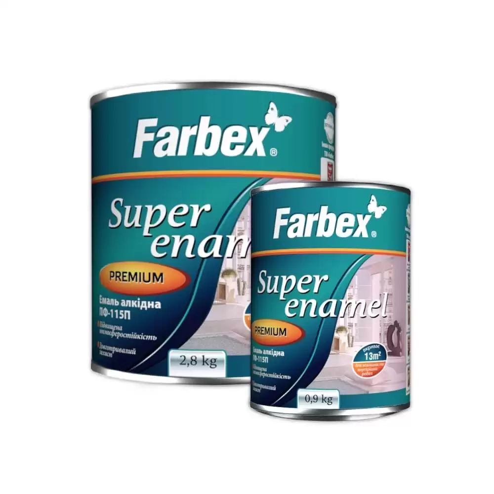 Эмаль алкидная ПФ-115П морская волна ТМ Farbex -0,9 кг. Харьков - изображение 1