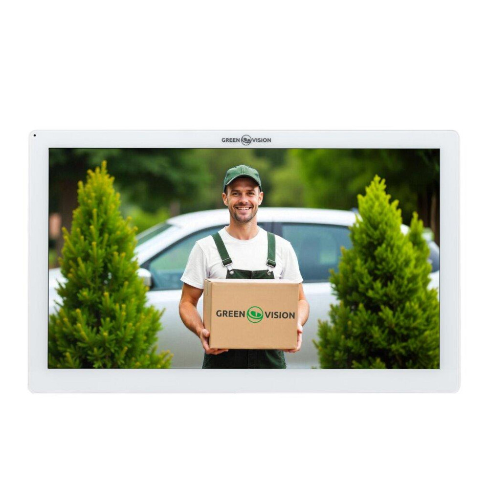 Кольоровий Wi-Fi AHD відеодомофон GreenVision GV-061-AHD-M-VD10SD White Київ - фото 1