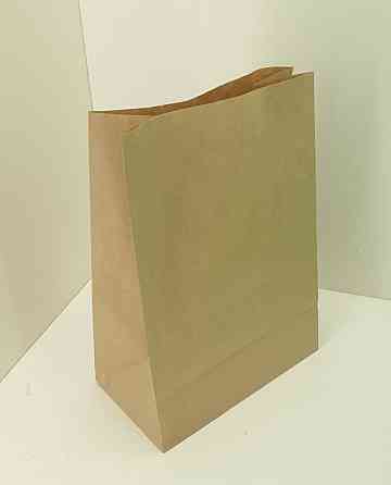 Пакет с дном бумажный 35*25*14 коричневый №20 (25 шт) Харьков