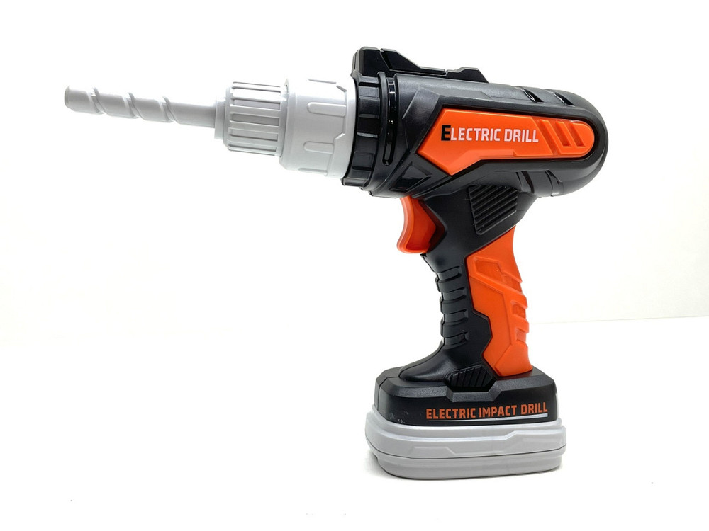 Набір інструментів 17 елементів дриль із спецефектами Чорно-жовтогарячий (778-22) Чернігів - фото 5