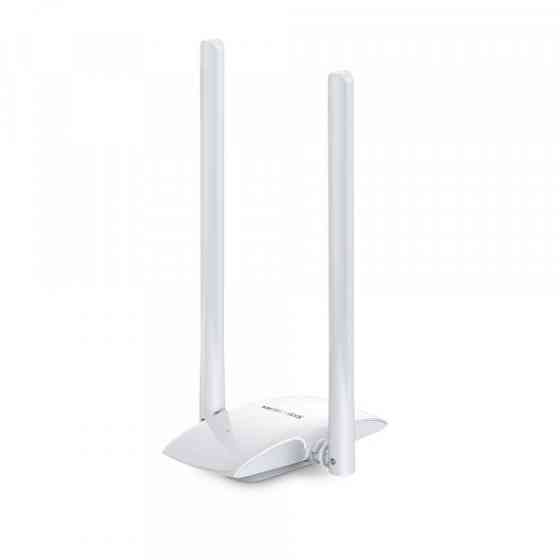 Адаптер Mercusys MW300UH, USB, N300, 300 Mbps at 2.4 GHz, 2×High Gain External Antennas, Micro USB 2 (MW300UH) Київ