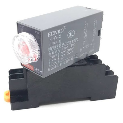 Таймер H3Y-2 на DIN-рейку, 0-60 мин, 12 В, 5 А Киев - изображение 2