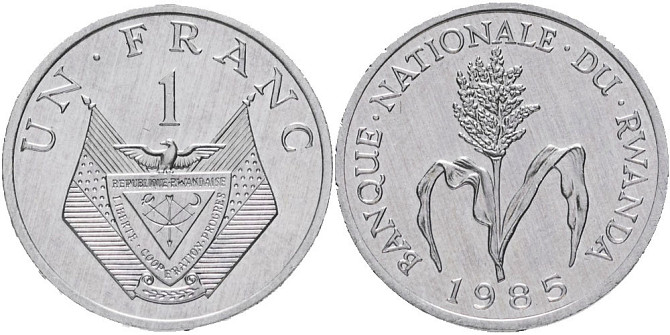 10004 1985 Руанда UNC Полтава - фото 1