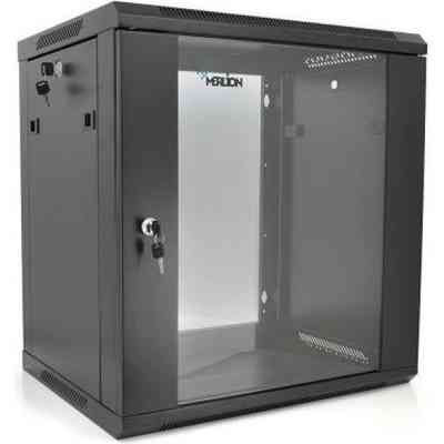 Шафа настінна Merlion 12U 19" 600*450*634 (Ш*Г*В)мм, black (Ml3-6412) Вінниця