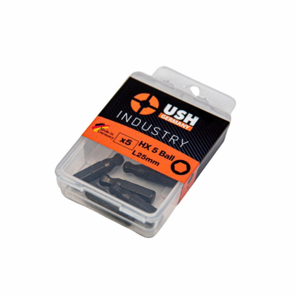 Насадка викруткова USH Industry BallEND HEX SW 5K x 25 мм, Уп. 5 шт. Одеса - фото 2