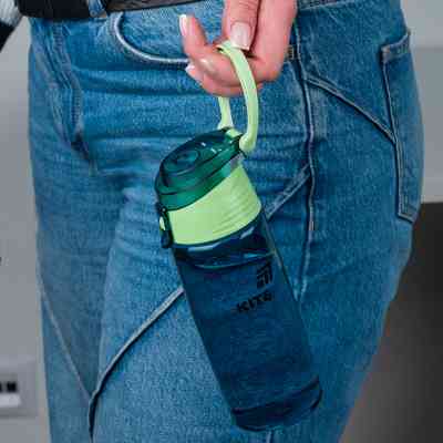 Поильник-непроливайка Kite 550 мл, смарагдова (K25-401-2) Винница