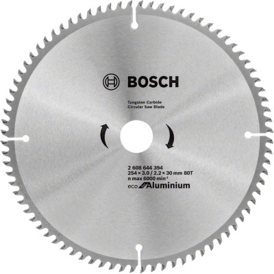 Диск пильный Bosch пильный Eco for Aluminium 254x30-80T (2.608.644.394) Винница - изображение 1