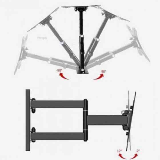 Кронштейн для телевизора с вертикальной регулировкой 14-42, Кронштейн для плазмы, Крепление тв FA-69 Киев