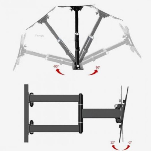 Кронштейн для телевизора с вертикальной регулировкой 14-42, Кронштейн для плазмы, Крепление тв FA-69 Киев - изображение 3
