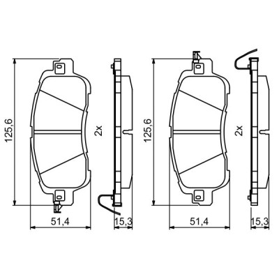 Гальмівні колодки Bosch 0986494832 Вінниця - фото 1