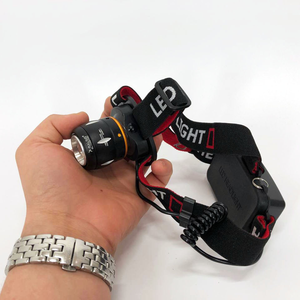 Ліхтарик налобний світлодіодний надпотужний, Ліхтар на лоб для будівельних робіт, Наголовний ліхтар RT-85 Львів - фото 18