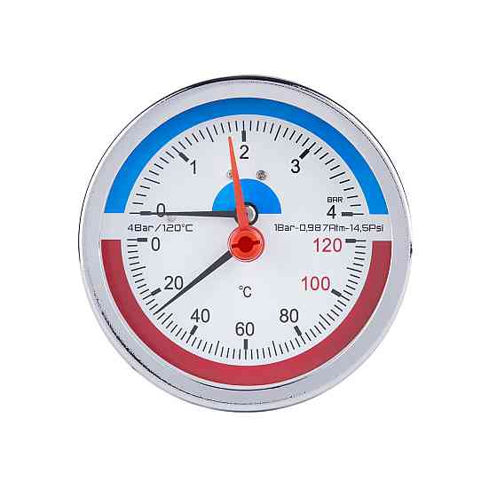 Термоманометр Thermo Alliance Standart 80 мм 1/2", заднє під'єднання SD1734B Київ