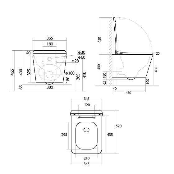 Унитаз подвесной Qtap Tern Ultra Quiet с сиденьем с сиденьем Soft-Close WHITE QT17332303AW Киев