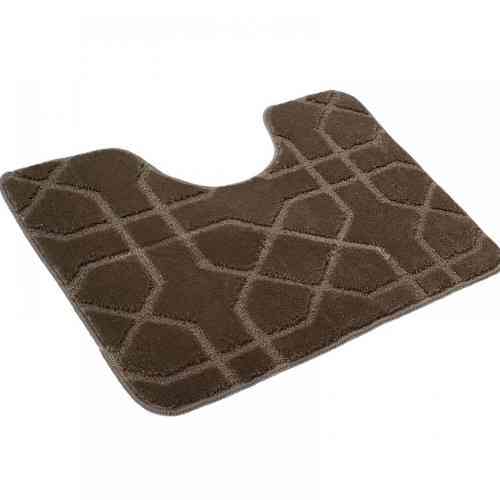 Килимок для ванних кімнат поліпропіленовий TM DarianA Standard u-cut 60*50 бежевий геометрія Житомир