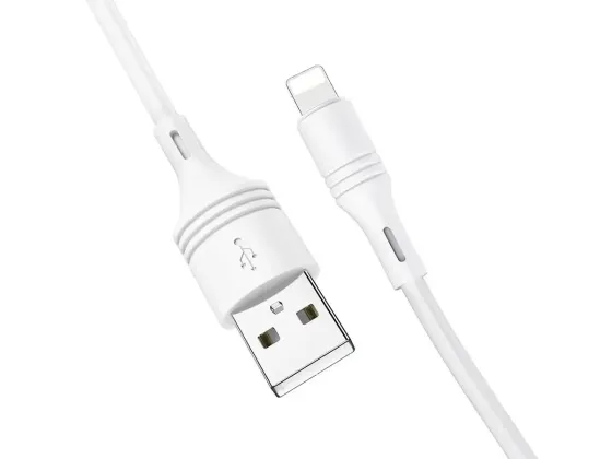 Кабель USB - Lightning Borofone BX59 Defender 1м 3А швидка зарядка для iPhone iPad шнур із чіпом захисту Одеса