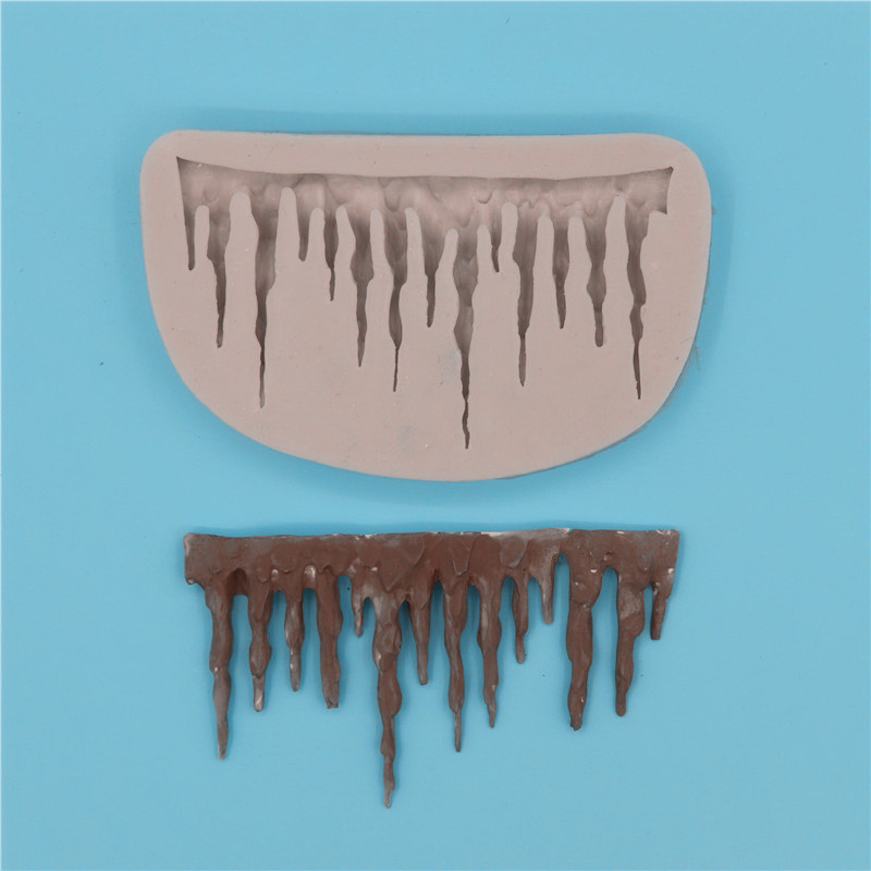 Молд новогодний Сосульки 100 на 60 мм серый Киев - изображение 3